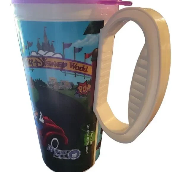 Disney Parks Whirley Drink Works! Mickey Mouse Plastic Drink Mug Cup Souvenir - Picture 3 of 7